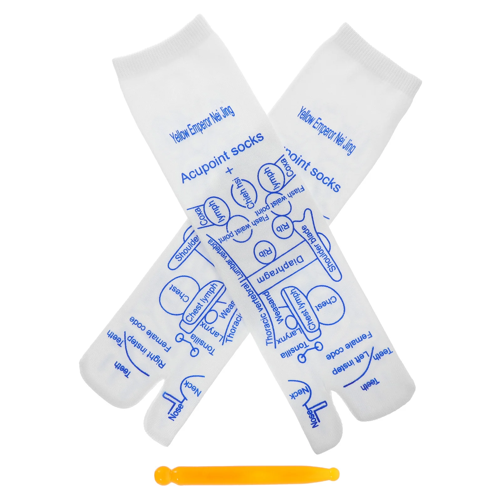 

1Set Elastic Foot Massage Socks Acupoint Massage Socks Comfortable Fit for Foot Health Relief Fatigue Massager Stick