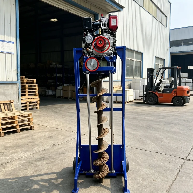 Heavy Duty Portable  Earth Auger Ground Drill Machine for Tree Planting Landscaping and Farm Use