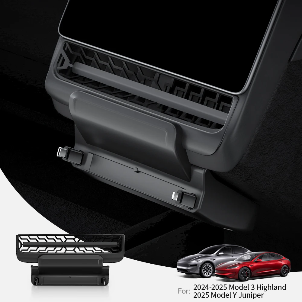 YZ For Tesla Model 3/Y Highland Juniper Rear Air Vent Quick Charger USB Shunt HUB Intelligent Docking Station accessories
