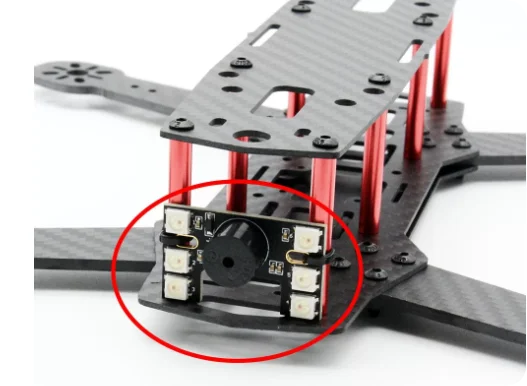 Tail Light WS2812B & Loud Buzzer Dual Modes Buzzer: Lost Plane Finder for MATEKSYS Naze32  SP Racing F3 CleanFlight Betaflight
