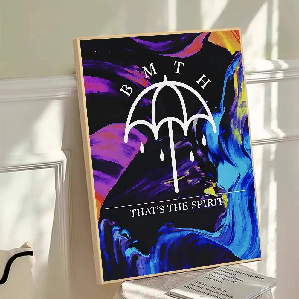 Rock Band B-Bring Me The H-Horizon Anime Posters Sticky Whitepaper Sticker DIY Room Bar Cafe Kawaii Room Decor
