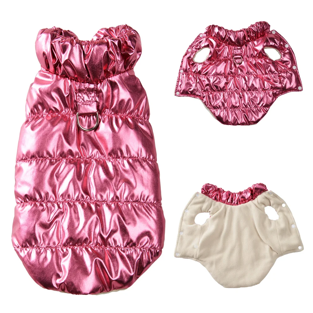 Haustier-Hundejacke, Mantel für kleine und mittelgroße Hunde, Katzen, warme Winter-Fleece-Kleidung mit D-Ring, weiche Katzenkleidung, französisches Bulldoggen-Kostüm