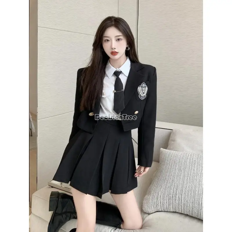 2024 new korea japan style improved jk sweet cool  tyle sexy jk suit fashion girl college school style uniform daily suit q11