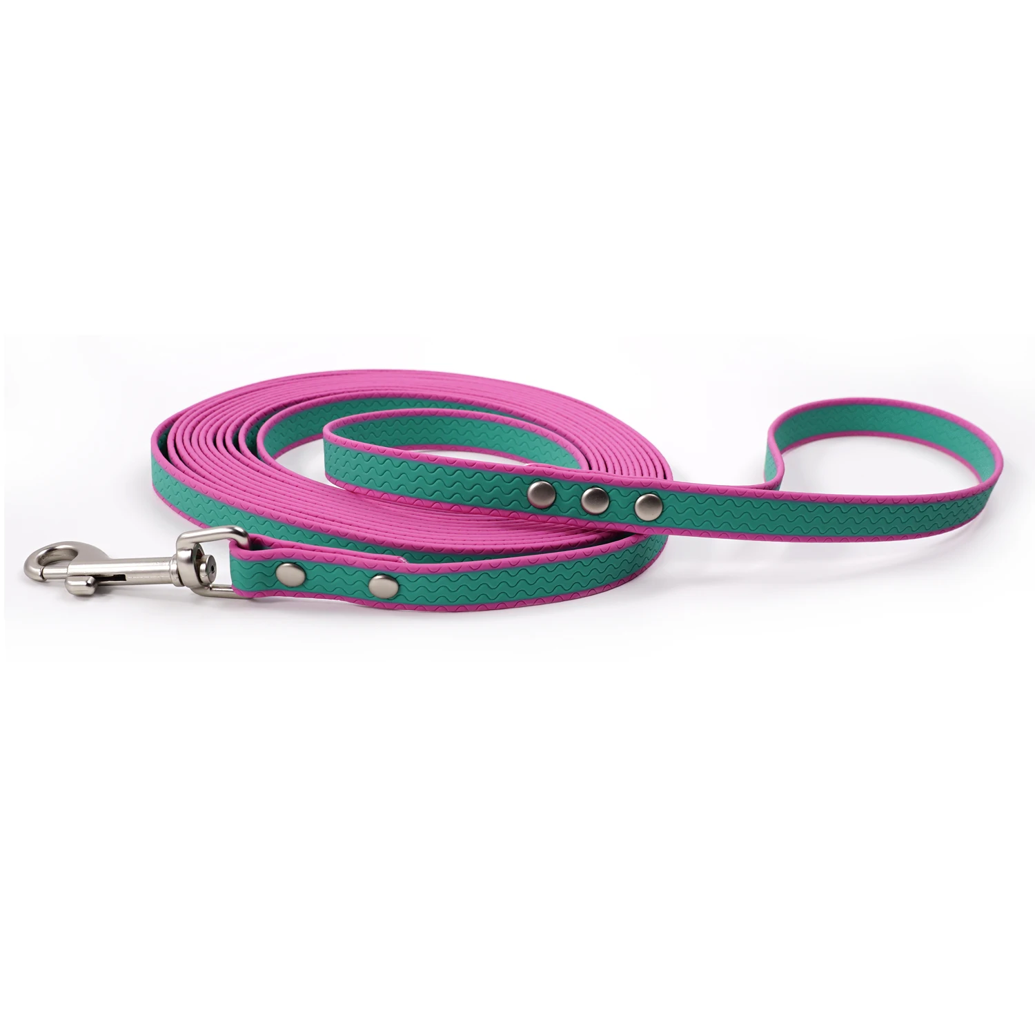 Wasserdichte Langlebige Zweifarbige PVC-Hundeleine, Weich Flexibel mit Starkem Griff, Leicht zu Reinigen für Kleine und Mittelgroße Hunde beim Spaziergang im Freien – Detail 6
