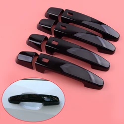 1 Set Side Door Handle Cover Trim Cap Fit for Chevrolet Traverse Malibu Impala GMC Acadia 2018 2019 2020 ABS Glossy Black