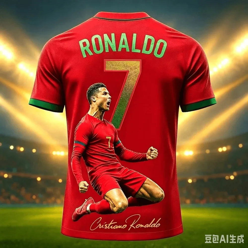 The New Special Edition Ronaldo 3D Print Family Sportswear Football Jersey and T-shirt Is Suitable for Outdoor Activities
