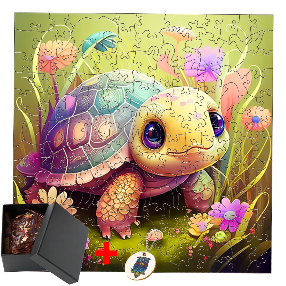 

Черепаха деревянная, искусственные обучающие игрушки для детей, интерактивные игры, головоломка с животными, деревянная детская развивающая игрушка