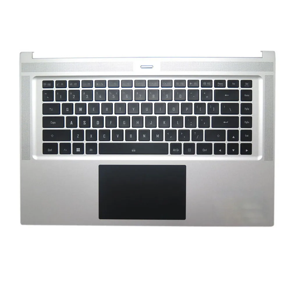 Laptop Silver PalmRest&Keyboard For Gigabyte V210145AS1 UI 27703-UINR6-S10S 4RKP860E500006UI001 English US With Touchpad New