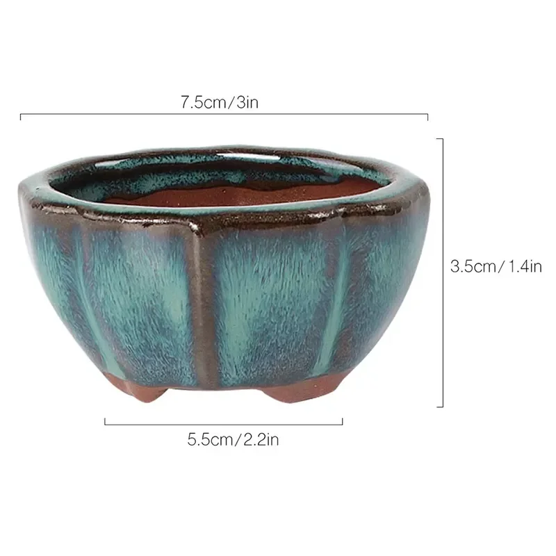 Mini Glazed Ceramic Japanese Bonsai Basin High Quality High Material