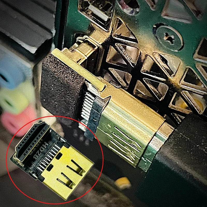 HDMI-Compatible V2.0 Right-Angled 270 Degree Adapter HD2.0 Male to Female HD Elbow Connectors Internal HD-2.0V 4K 60HZ Converter