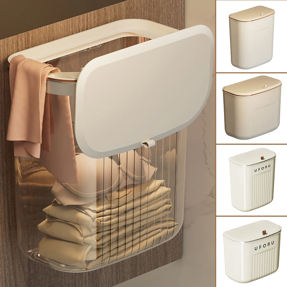 

Punch-Free Garbage Can With Cover For Kitchen Plastic Large Capacity Trash Bin For Bedroom Home Study