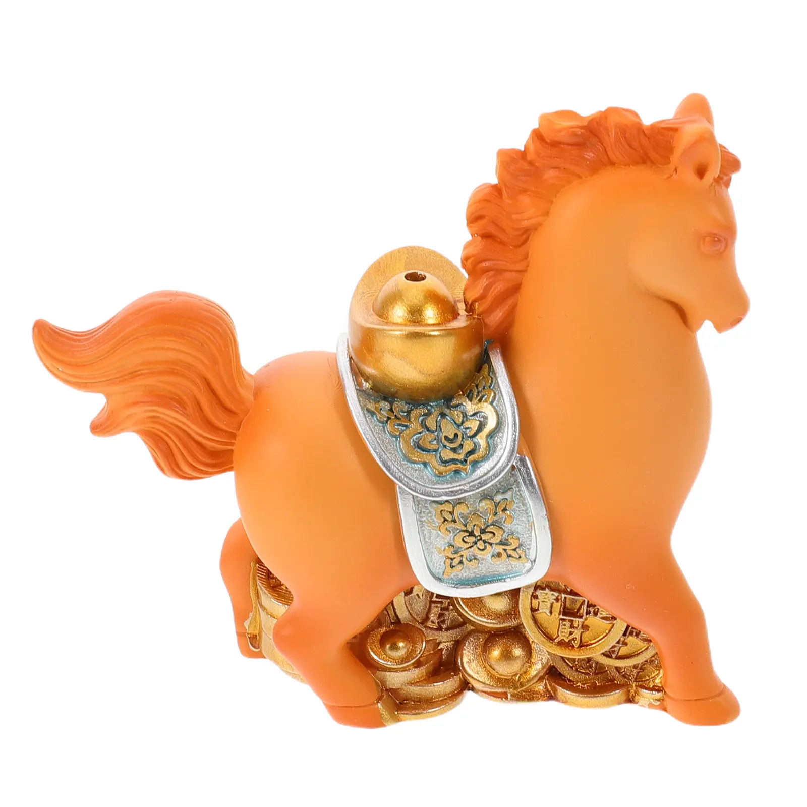 2026 Chinese New Year Horse Incense Stick Holder Burner Ornament Feng Shui Wealth Attracting Zodiac Animal Statue Home Office
