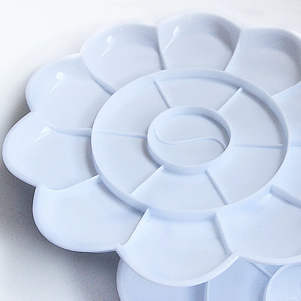 12 قطعة من لوحة خلط فن الأظافر، صواني طلاء بلاستيكية للأطفال، حاملات صبغات ألوان زيتية مائية، مستلزمات فنية ذاتية الصنع #2