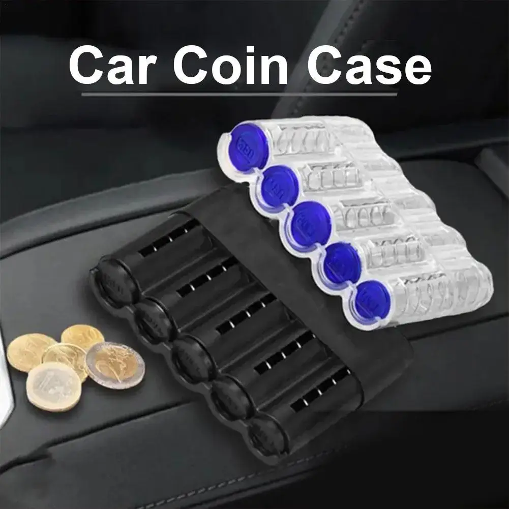 Car Coin Case Coin Dispenser Storage Box Car Interior Accessories Creative Storage Purse Saving Box Home Organizer