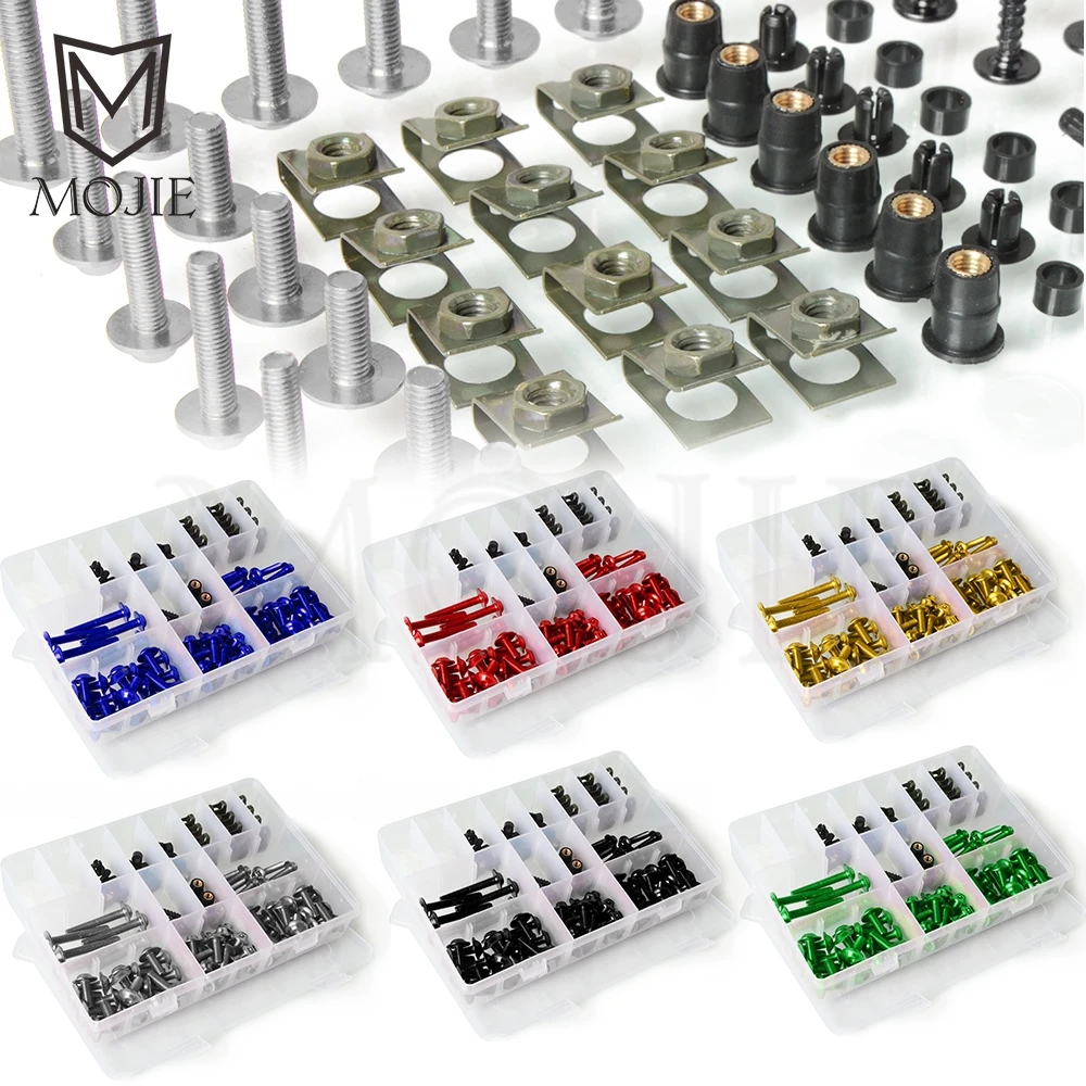Motorcycle For Kawasaki VN 750 800 900 1600 2000 VULCAN/S 500 650 900 1500 Fairing Spring Screws Bolts Nuts Kit Fastener Clips