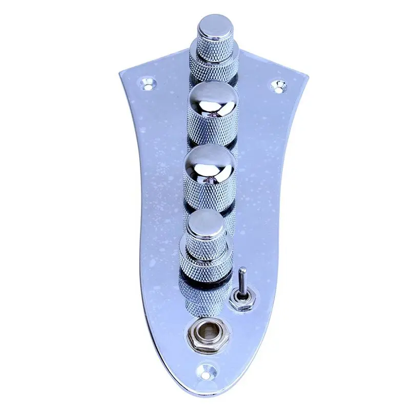 

Y346A HOT 5 Jazz Loaded Wired Control Plate for 4/5 String Guitar Parts -08CR