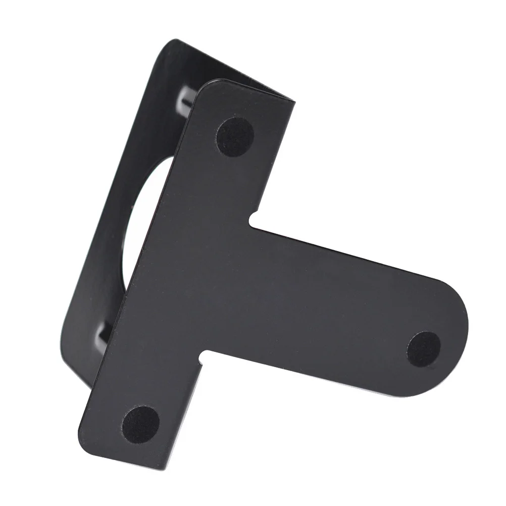 

2Pairs Metal Bookends Simple Elegant Desktop Book Stand Organizer Black for Office School Shelf Magazine Files