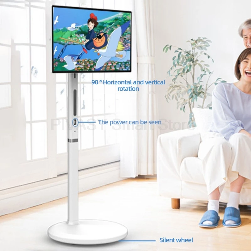 Mobilny 27-calowy zasilany bateryjnie Android 13 Smart TV Obrotowy ekran dotykowy Ruchomy tablet Przenośny bezprzewodowy odtwarzacz wideo Tiktok