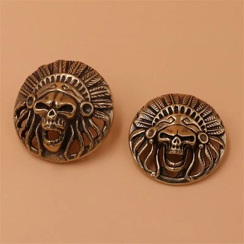1 sztuka mosiądz/Cupronickel Gothic Conchos Screwback nit szpilki skóra ręcznie robiona torba portfel do dekoracji odzieży DIY akcesoria