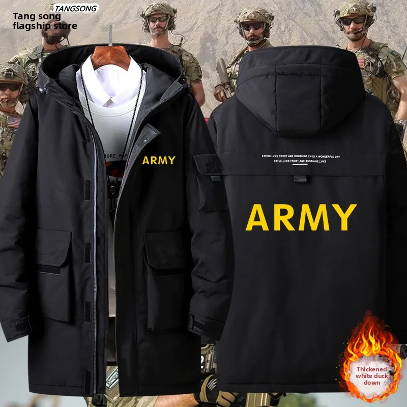 

US Printed down Jaet Physical Training Top Men's Tactical Clothing American Sle Outerwear Polyester Fiber
