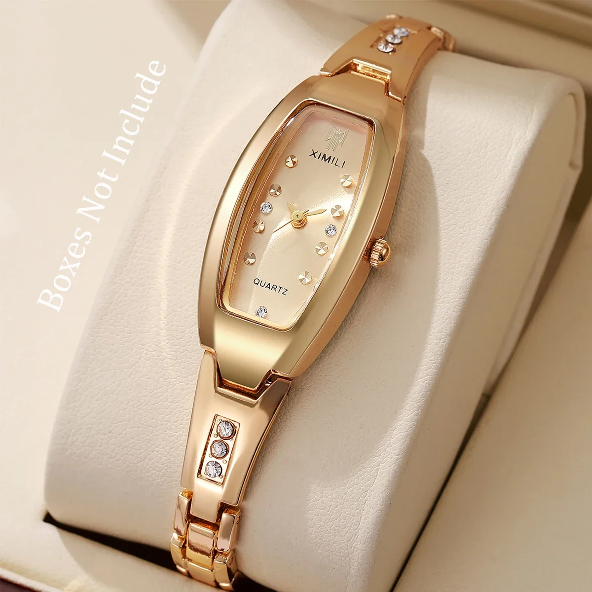 Luxo strass relógios femininos senhoras mostrador oval relógio de pulso de quartzo reloj mujer (sem caixa)