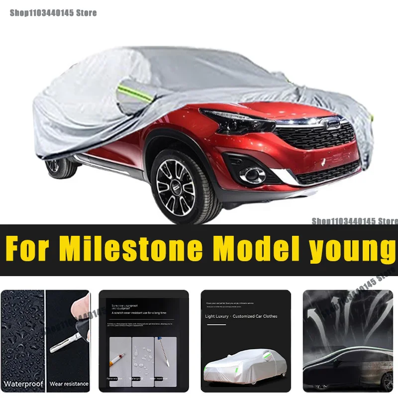 

Full Car Covers Outdoor Sun UV Protection Dust Rain Snow Oxford cover Protective For Milestone Model young Accessories