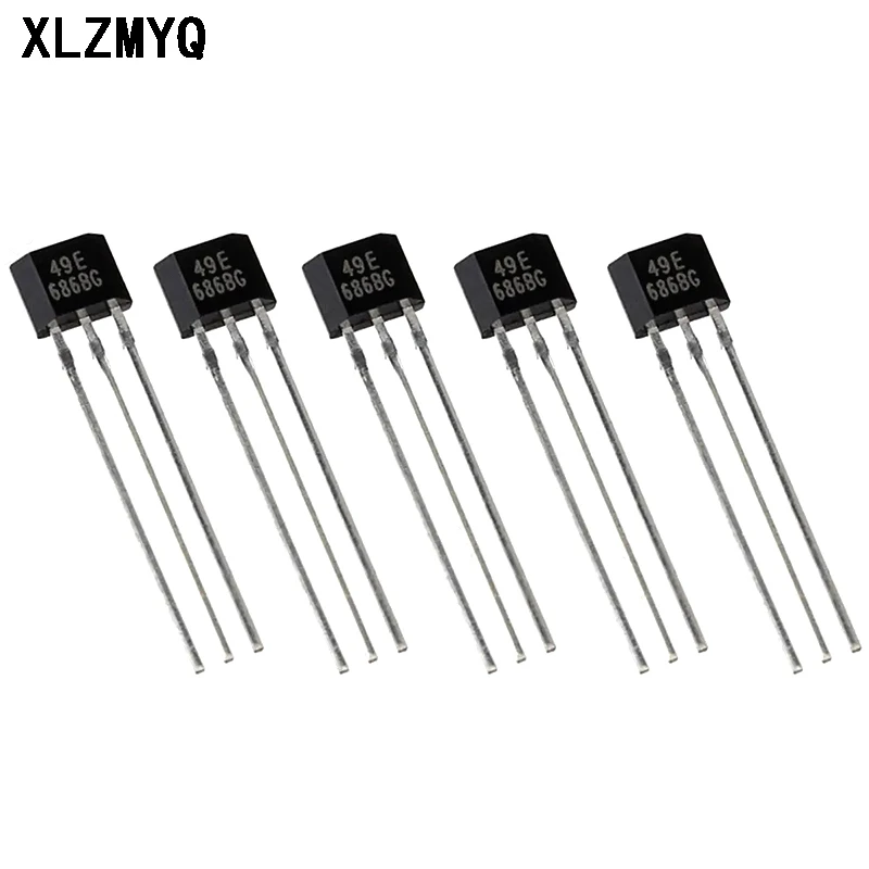 100 unids/lote 49E OH49E Hall Element SS49E interruptor lineal Hall Sensor Hall sensores DIY Kit de componentes electrónicos