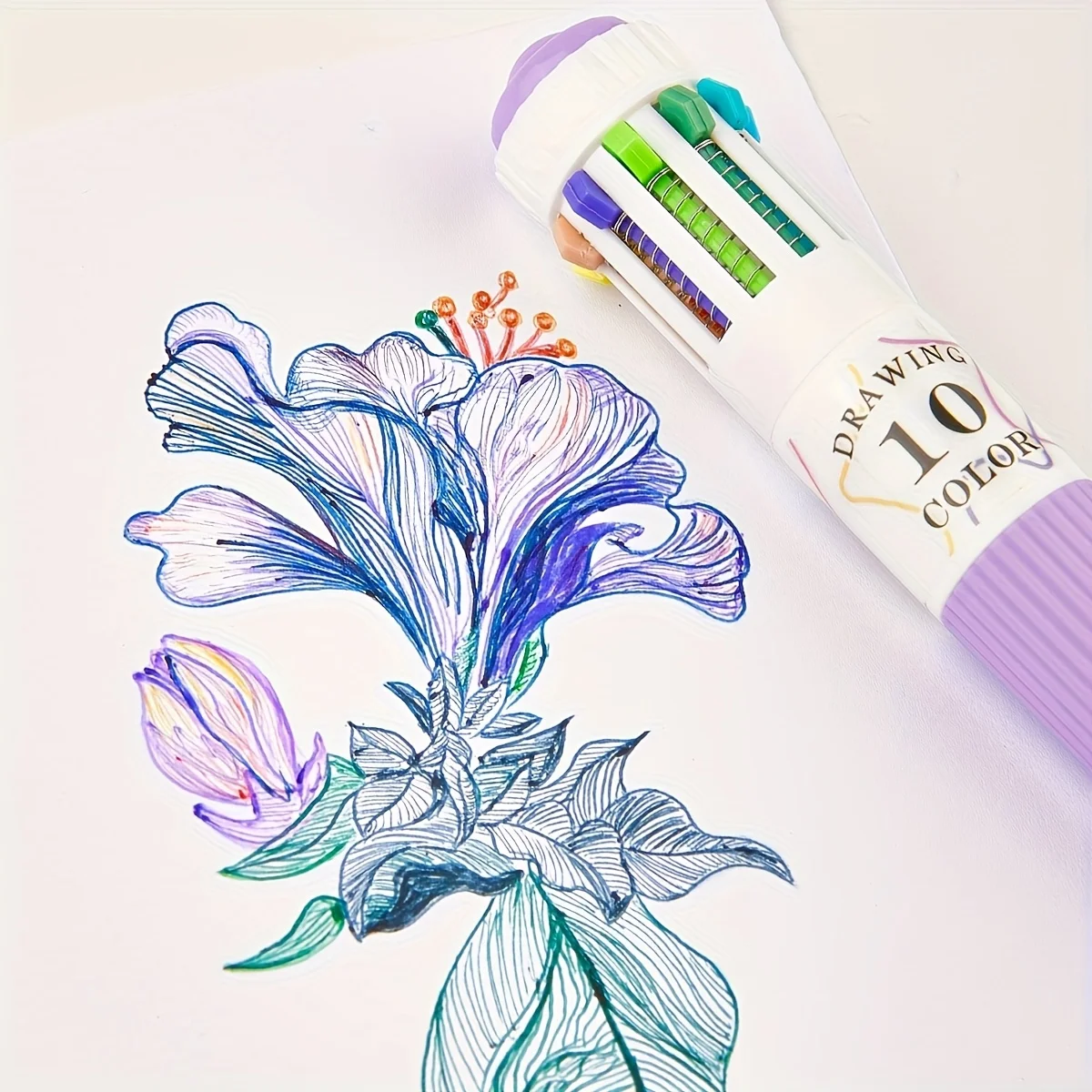 Strumento di scrittura fine da 6 pezzi con 60 colori per soddisfare le esigenze di disegno, adatto per journaling, diari, evidenziare, colorare,