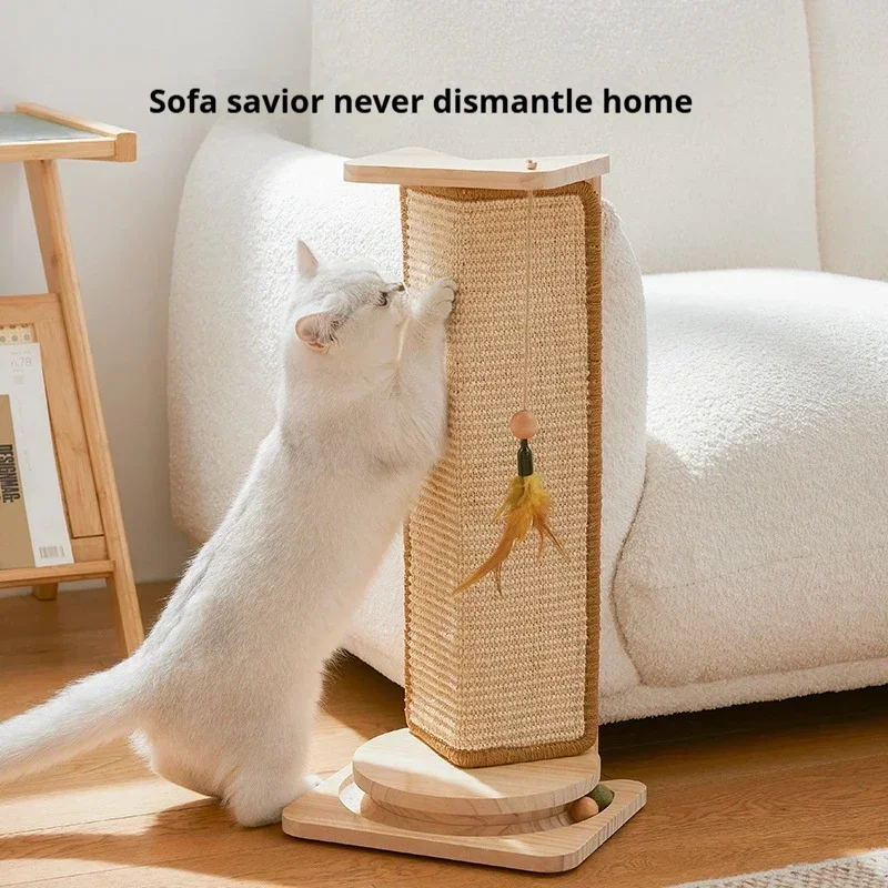 

Vertical Sisal Scratching Board for Cat, Wear-Resistant and Scratching, Protective Sofa Corner, Self-Help Relief, Cat Toys, New