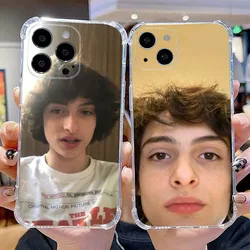 Actor F-Finn Wolfhard Phone Case For iPhone 15,14,13,12,11 Plus,Pro,Max,XR,XS,X,7,8 Plus,SE,Mini Transparent Silicone Soft