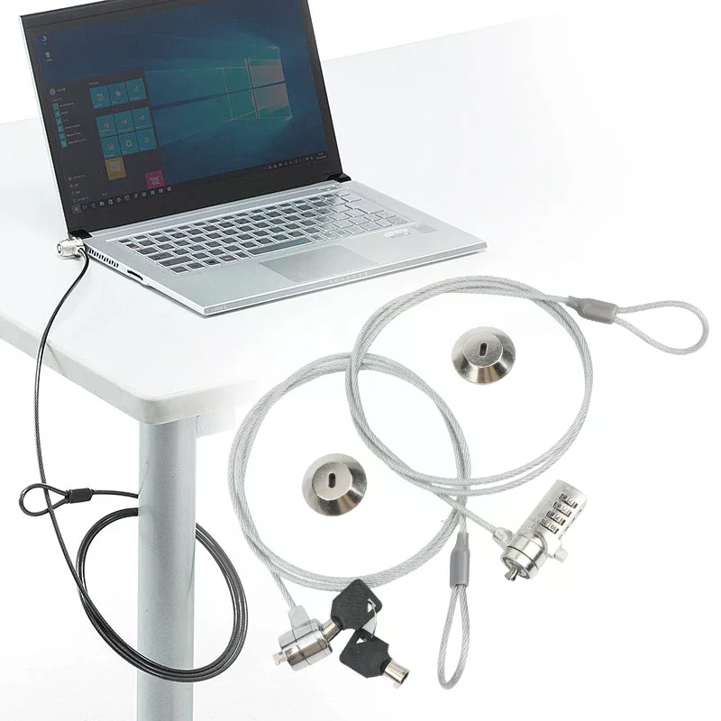 Anti Laptop Computer Lock Password Lock Key Lock pc Theft Usb Wedge Shaped Hole Tablet Universal Theft Security Wire