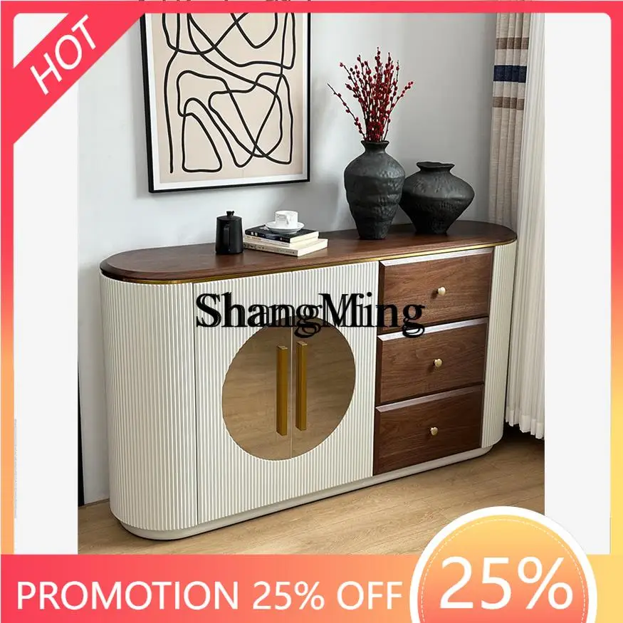 

ZYY light luxury entrance solid wood side cabinet living room decoration storage home multi-functional cabinet simple