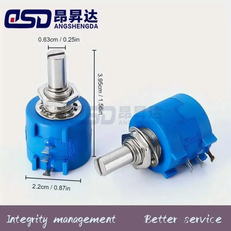 1PCS 3590S-2-101 201 501 102 202 502 103 203 503 104L 3590S 100R 200R 500R 1K 2K 5K 10K 20K 50K 100K Multi-Turn Potentiometer