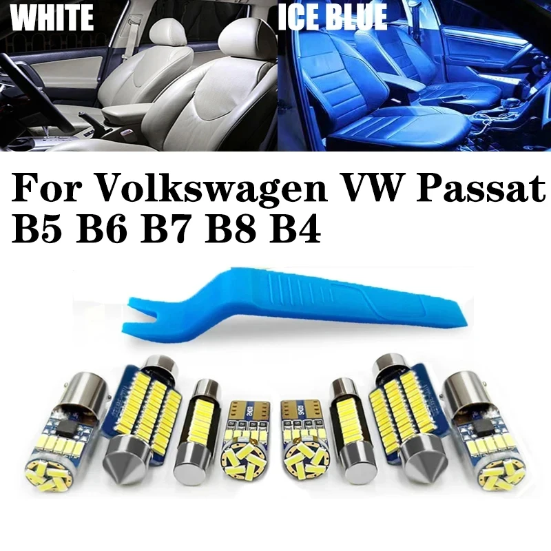 Do Volkswagen VW Passat B5 B6 B7 B8 B4 CC Variant Tuning 1998-2020 Samochodowe oświetlenie wewnętrzne LED Mapa Lampa kopułkowa Canbus Akcesoria