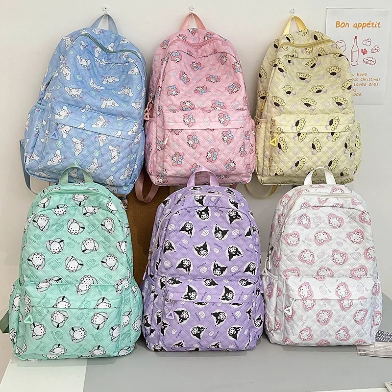 

Sanrio Hello Kitty cartoon student schoolbag cute jade cinnamon dog foreign style fashion backpack women's casual travel bag