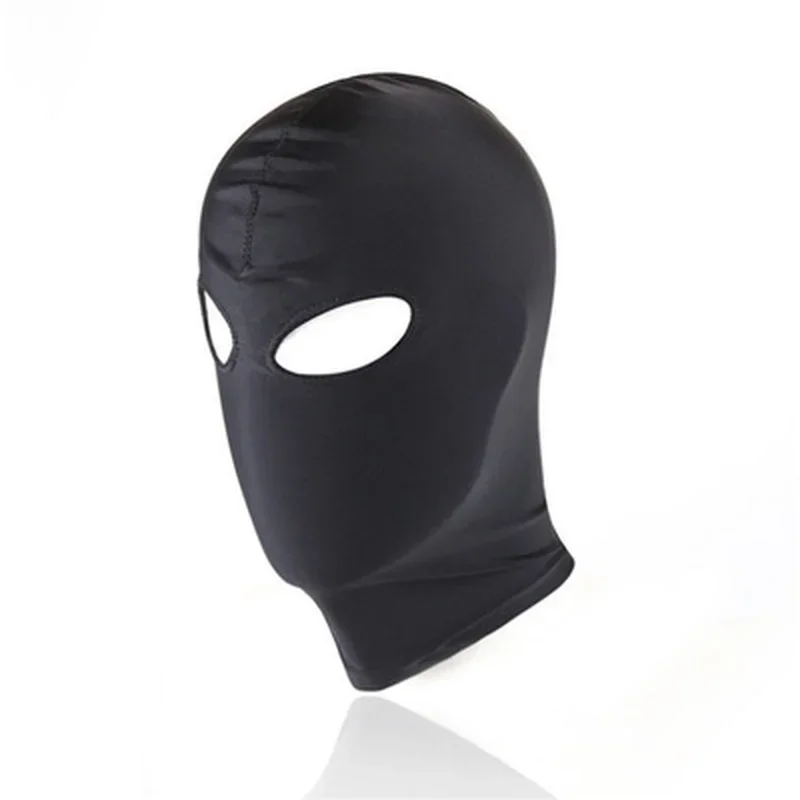 New Arrival 1/2/3 Hole Men Women Adult Spandex Balaclava Open Mouth Face Eye Head Mask Costume Slave Game Role Play