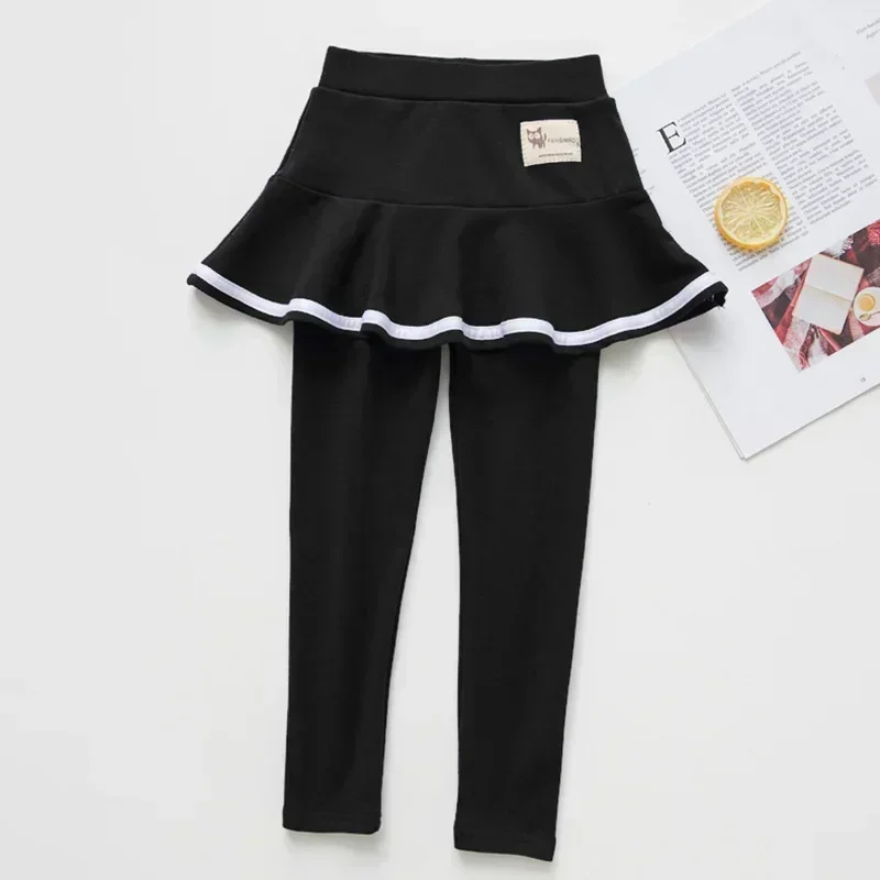 Spring Fall Girls Sport Legging Children Skirt Pants for 3-8 Years