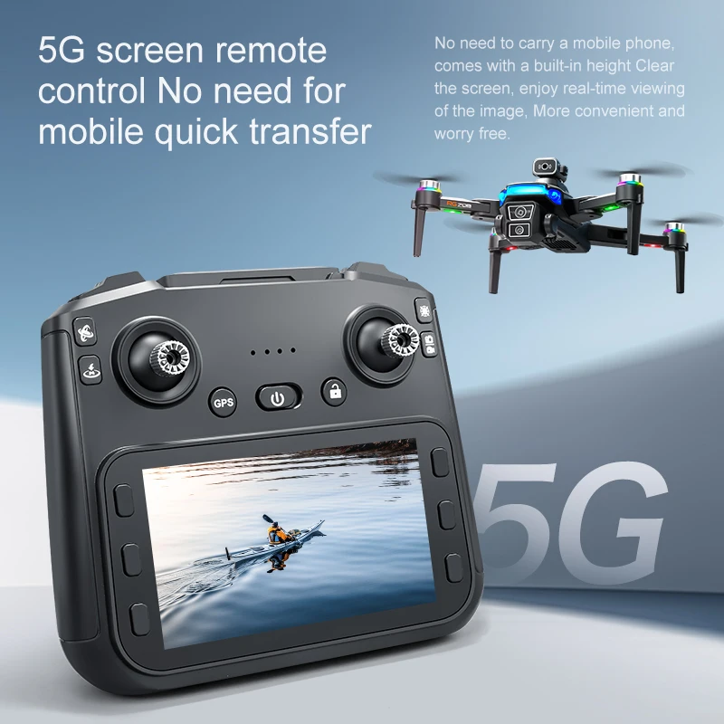RG706 MAX GPS Drone 8K Professional Dual HD Camera 5G WIFI FPV 360° Obstacle Avoidance Brushless Large Screen Rc Quadcopter Dron