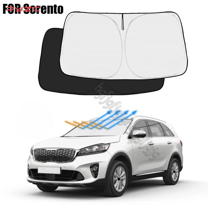 For Kia Sorento 2021 2022 2023 2024 2025 Car Windshield Sunshade Cover Front Window Sun Shade Visor Auto Interior UV Protection