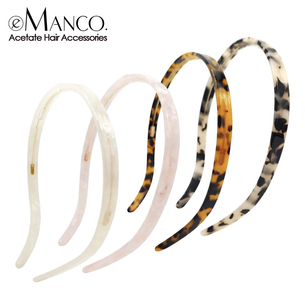 eManco Fashion Acetate Hair Bands Simple Multifunctional Pieces For Beautiful Women Formal Occasion Walking Show Friends