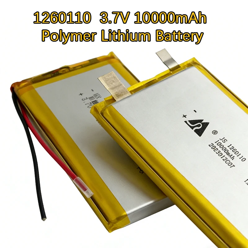1260110  3.7V 10000mAh Polymer Lithium Battery for Power Bank DIY GPS Real Capacity Large Capacity Li-ion Rechargeable Batteries