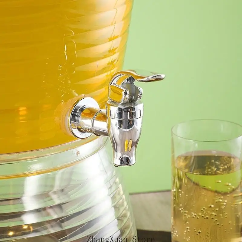 Large 10 Liter Visible Liquid Dispenser Including Ice Storage Perfect For Fruit Tea And mixed Beverages At Social instances 3XUF