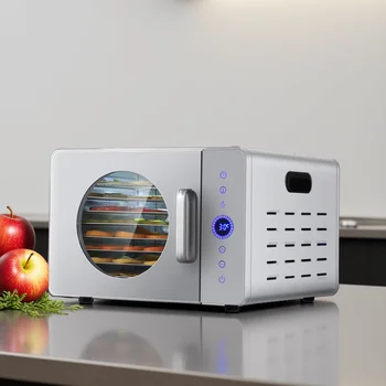 8 vrstev nerezové oceli sušička potravin síto sušička potravin ovoce maso zelenina sušička vzduchu digitální teplota 10 nejlepší prodej lyofilizace - №7