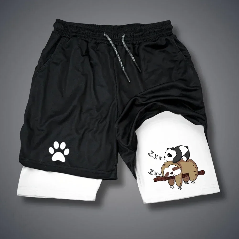 

Новые баскетбольные шорты LOS POLLOS, забавные летние быстросохнущие шорты Hermanos 2 в 1 для братьев, спортивная одежда, тонкие брюки, новинка 2020