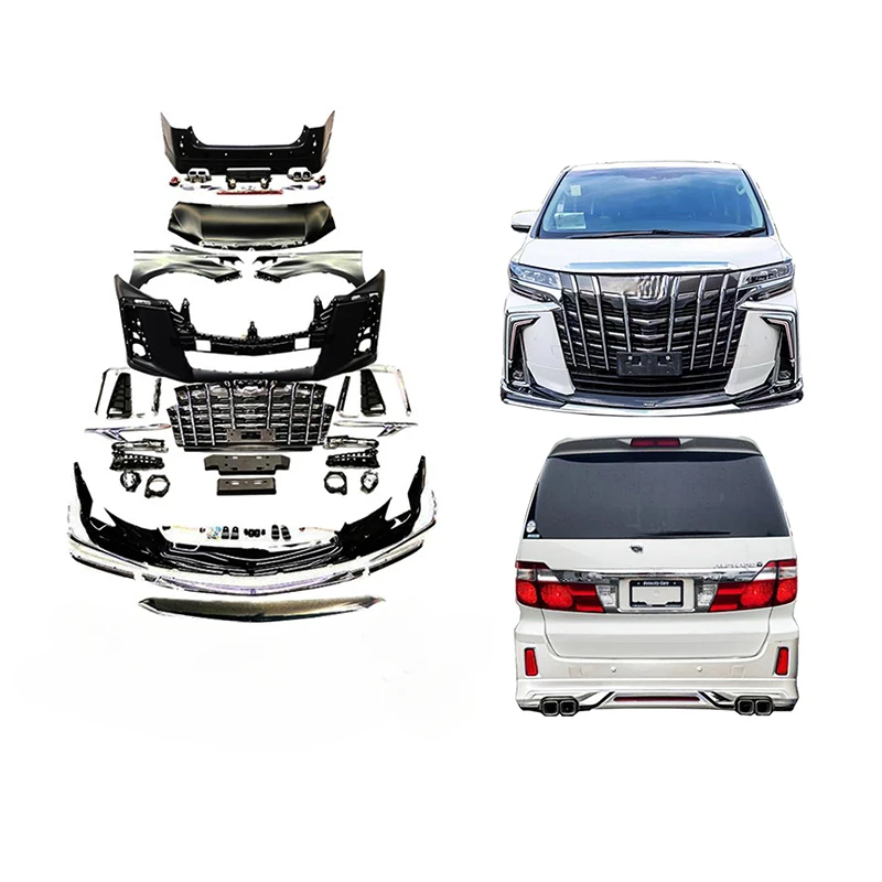 High Quality Bolt‑On Upgrade Body Kit Front Rear Bumper Engine Hood Car Modification Fit for Alpha 2003‑2006
