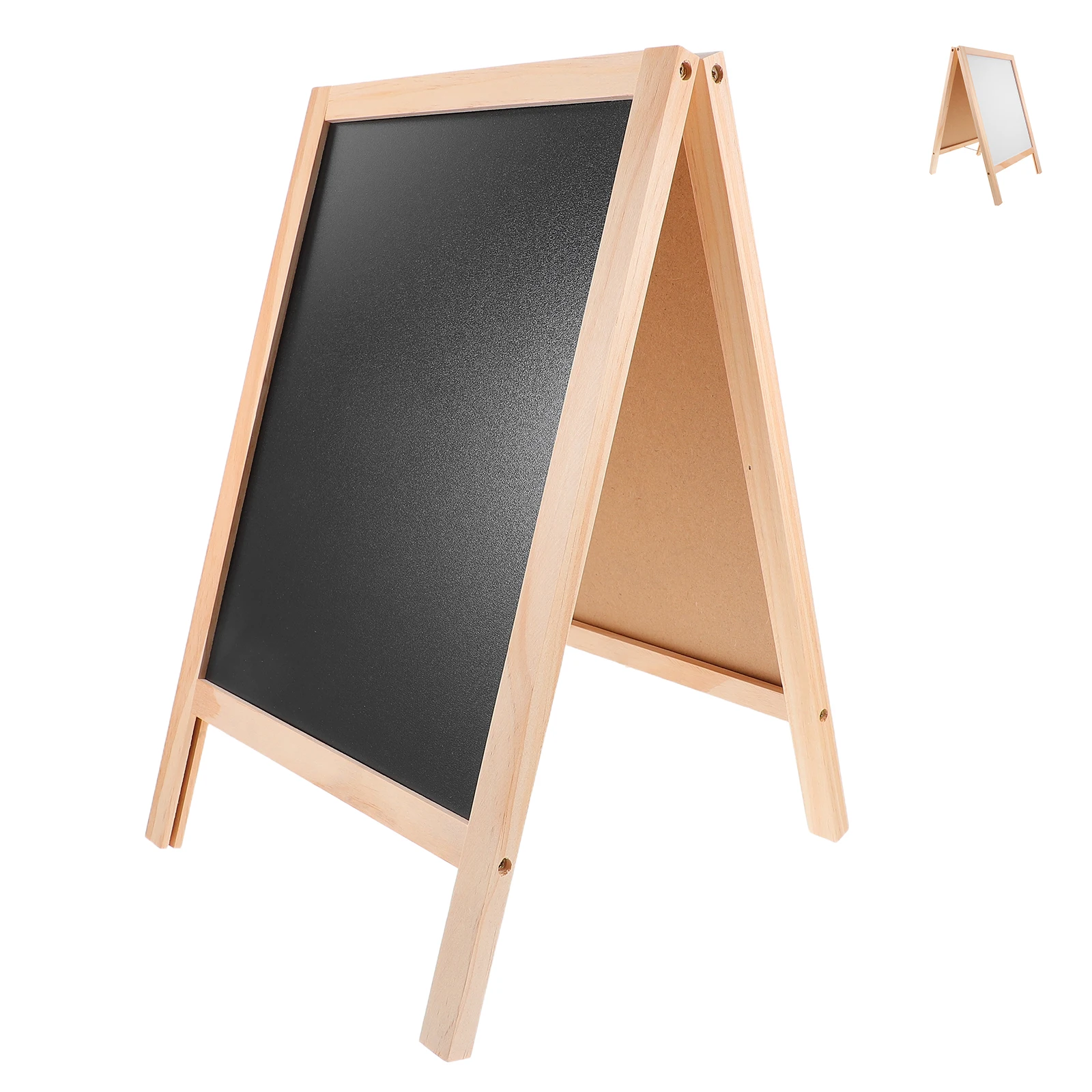 Mini Double-sided Chalkboards Wooden Message Board Blackboard Signs Bamboo Tags Kids Crafts Garden Plant Schedule Notes Diet