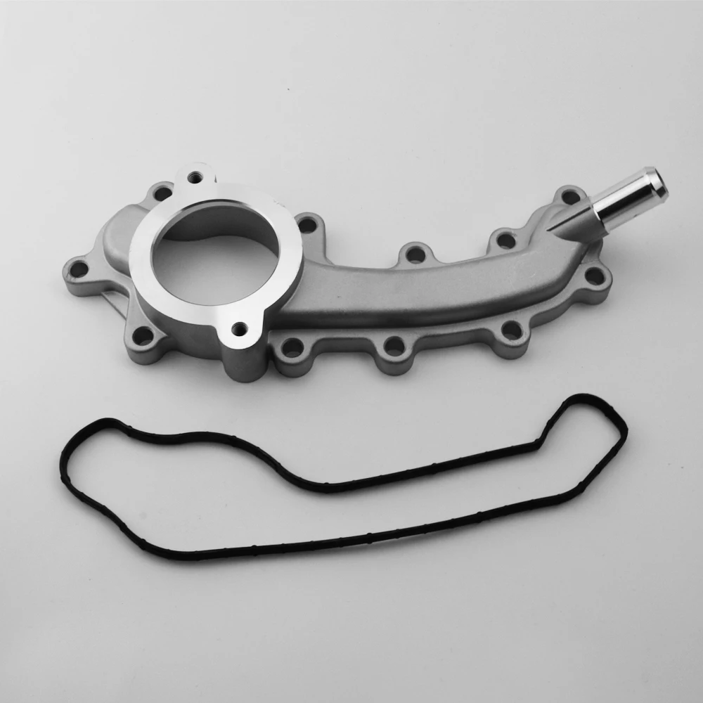 Carcaça de termostato de alumínio saída de água refrigerante adequada para 11-21 jeep grand cherokee chrysler dodge 5184653ad 5184653ae 5184653af
