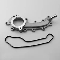 Carcasa de termostato de aluminio salida de agua refrigerante apta para Jeep Grand Cherokee Chrysler Dodge 11-21 5184653AD 5184653AE 5184653AF