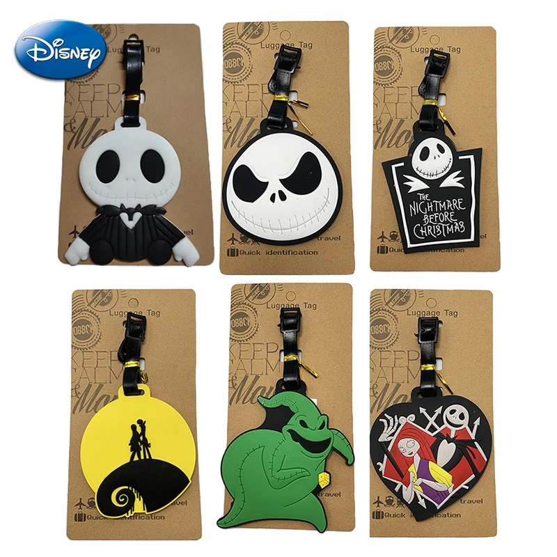 Disney The Nightmare Before Christmas Luggage Tag Suitcase Bag Baggage Travel Tag Jack Name Luggage ID Tags Party DIY Decoration