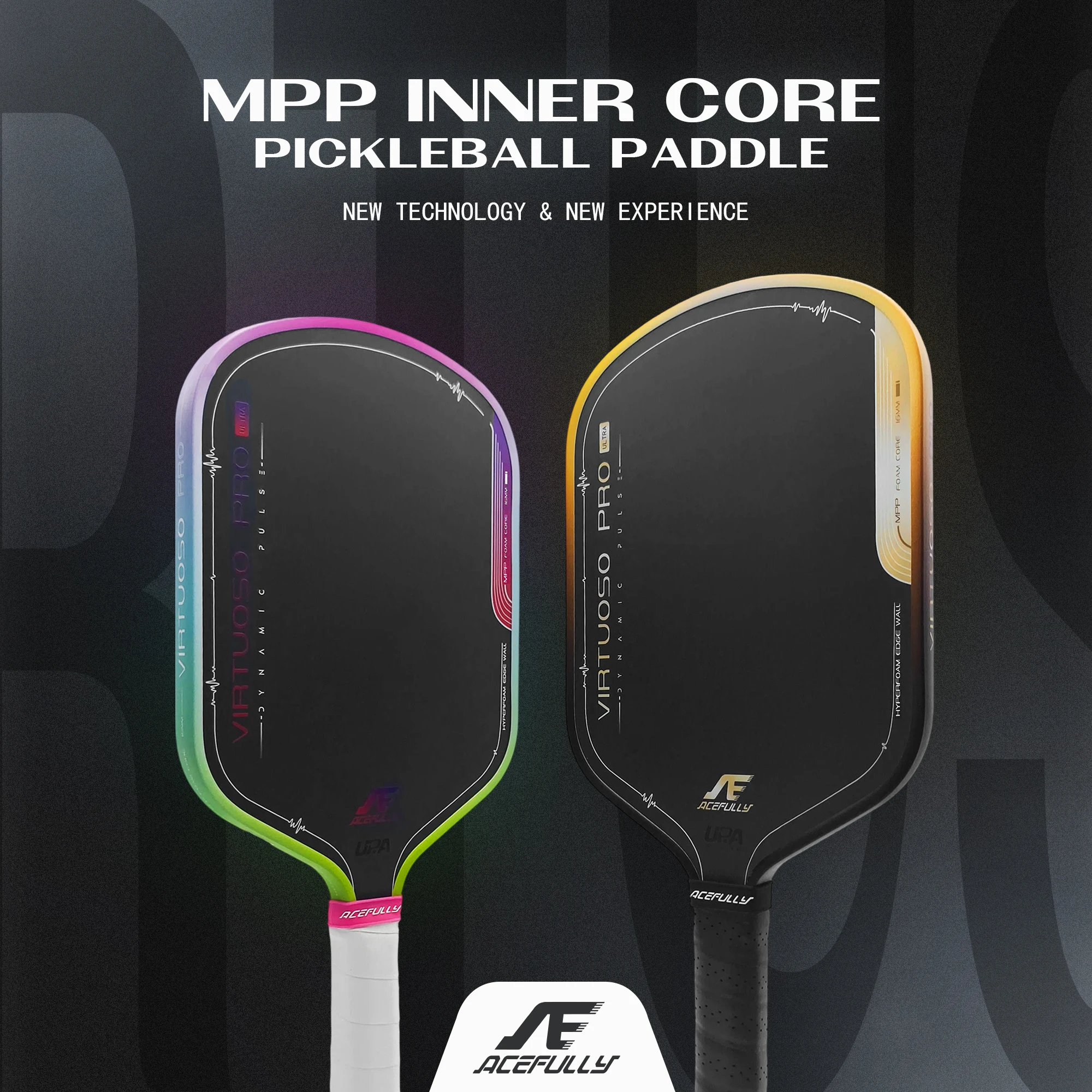 

Профессиональная ракетка для пиклбола из углеродного волокна T700 премиум-класса, толщина 16 мм, шероховатая поверхность с графитовой защитой края MPP Cor